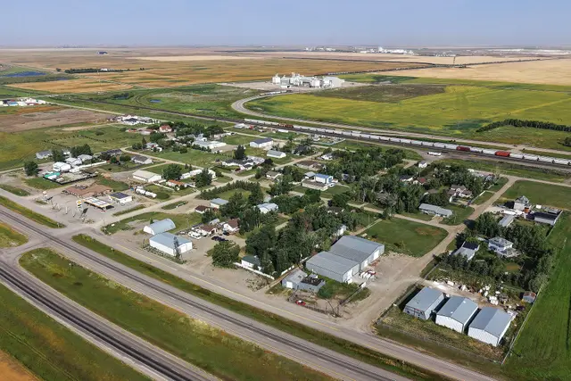 Aerial view of Belle Plaine
